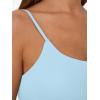 image:imageTrendy Queen Double Lined Adjustable Spaghetti Strap Tank Top for Women Cute Summer Basic Crop Top for Teen Workout Going OutLightblue