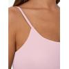 image:imageTrendy Queen Double Lined Adjustable Spaghetti Strap Tank Top for Women Cute Summer Basic Crop Top for Teen Workout Going OutLightpink