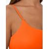 image:imageTrendy Queen Double Lined Adjustable Spaghetti Strap Tank Top for Women Cute Summer Basic Crop Top for Teen Workout Going OutOrange
