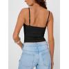 image:imageTrendy Queen Going Out Tops for Women Sexy Cute Y2K Camisole Spaghetti Strap Tank Clothes Summer Beach Vacation Outfits 2026Black
