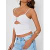 image:imageTrendy Queen Going Out Tops for Women Sexy Cute Y2K Camisole Spaghetti Strap Tank Clothes Summer Beach Vacation Outfits 2026White
