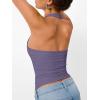 image:imageTrendy Queen Halter Tops for Women 2026 Summer Going Out Tops Backless Crop Sleeveless Workout Shirts Cute Y2k ClothesPurple