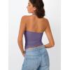 image:imageTrendy Queen Halter Tops for Women 2026 Summer Going Out Tops Backless Crop Sleeveless Workout Shirts Cute Y2k ClothesPurple