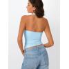 image:imageTrendy Queen Halter Tops for Women 2026 Summer Going Out Tops Backless Crop Sleeveless Workout Shirts Cute Y2k ClothesSky