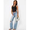 image:imageTrendy Queen Halter Tops for Women Going Out Summer 2026 Fashion Cowl Neck Backless Top Sexy Cute Y2K Basic Vacation ClothesBlack