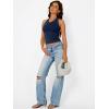 image:imageTrendy Queen Halter Tops for Women Going Out Summer 2026 Fashion Cowl Neck Backless Top Sexy Cute Y2K Basic Vacation ClothesNavy