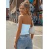 image:imageTrendy Queen Womens 3 Pack Strapless Bandeau Going Out Crop Tube TopsBlack white baby Blue