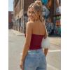 image:imageTrendy Queen Womens 3 Pack Strapless Bandeau Going Out Crop Tube TopsBlack white burgundy