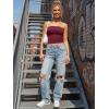 image:imageTrendy Queen Womens 3 Pack Strapless Bandeau Going Out Crop Tube TopsBlack white burgundy