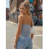 image:imageTrendy Queen Womens 3 Pack Strapless Bandeau Going Out Crop Tube TopsBlack white grey