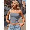 image:imageTrendy Queen Womens 3 Pack Strapless Bandeau Going Out Crop Tube TopsBlack white grey