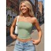 image:imageTrendy Queen Womens 3 Pack Strapless Bandeau Going Out Crop Tube TopsBlack white light Green
