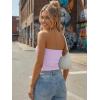 image:imageTrendy Queen Womens 3 Pack Strapless Bandeau Going Out Crop Tube TopsBlack white light Purple