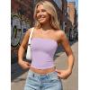 image:imageTrendy Queen Womens 3 Pack Strapless Bandeau Going Out Crop Tube TopsBlack white light Purple