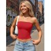 image:imageTrendy Queen Womens 3 Pack Strapless Bandeau Going Out Crop Tube TopsBlack white red