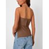 image:imageTrendy Queen Womens Off Shoulder Tube TopBrown
