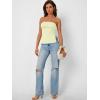 image:imageTrendy Queen Womens Off Shoulder Tube TopButter Yellow