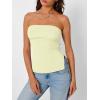 image:imageTrendy Queen Womens Off Shoulder Tube TopButter Yellow