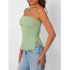 image:imageTrendy Queen Womens Off Shoulder Tube TopLight Green