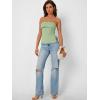 image:imageTrendy Queen Womens Off Shoulder Tube TopLight Green
