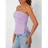 image:imageTrendy Queen Womens Off Shoulder Tube TopLight Purple