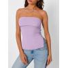 image:imageTrendy Queen Womens Off Shoulder Tube TopLight Purple