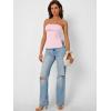 image:imageTrendy Queen Womens Off Shoulder Tube TopLightpink