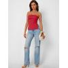 image:imageTrendy Queen Womens Off Shoulder Tube TopRed