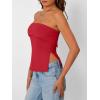 image:imageTrendy Queen Womens Off Shoulder Tube TopRed