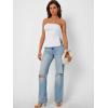 image:imageTrendy Queen Womens Off Shoulder Tube TopWhite