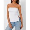 image:imageTrendy Queen Womens Off Shoulder Tube TopWhite