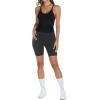image:imageTrendy Queen Womens Racerback Ribbed Tank Tops Soft Stretch V Neck Workout Casual Tops Summer Sleeveless Crop CamisoleBlack