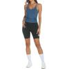 image:imageTrendy Queen Womens Racerback Ribbed Tank Tops Soft Stretch V Neck Workout Casual Tops Summer Sleeveless Crop CamisoleBlue