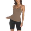 image:imageTrendy Queen Womens Racerback Ribbed Tank Tops Soft Stretch V Neck Workout Casual Tops Summer Sleeveless Crop CamisoleCoffeegrey