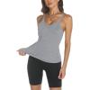 image:imageTrendy Queen Womens Racerback Ribbed Tank Tops Soft Stretch V Neck Workout Casual Tops Summer Sleeveless Crop CamisoleGrey