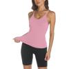 image:imageTrendy Queen Womens Racerback Ribbed Tank Tops Soft Stretch V Neck Workout Casual Tops Summer Sleeveless Crop CamisolePink