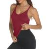 image:imageTrendy Queen Womens Racerback Ribbed Tank Tops Soft Stretch V Neck Workout Casual Tops Summer Sleeveless Crop CamisoleWinered