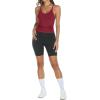 image:imageTrendy Queen Womens Racerback Ribbed Tank Tops Soft Stretch V Neck Workout Casual Tops Summer Sleeveless Crop CamisoleWinered