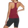 image:imageTrendy Queen Womens Racerback Ribbed Tank Tops Soft Stretch V Neck Workout Casual Tops Summer Sleeveless Crop CamisoleWinered