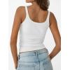 image:imageTrendy Queen Womens Ribbed Racerback Tank TopWhite