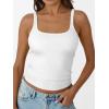 image:imageTrendy Queen Womens Ribbed Racerback Tank TopWhite