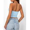 image:imageTrendy Queen Womens Strapless Bandeau Crop TopBaby Blue