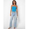 image:imageTrendy Queen Womens Strapless Bandeau Crop TopBlue