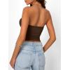 image:imageTrendy Queen Womens Strapless Bandeau Crop TopChocolate