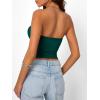 image:imageTrendy Queen Womens Strapless Bandeau Crop TopDark Green