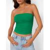 image:imageTrendy Queen Womens Strapless Bandeau Crop TopGreen