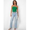 image:imageTrendy Queen Womens Strapless Bandeau Crop TopGreen
