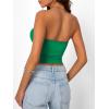 image:imageTrendy Queen Womens Strapless Bandeau Crop TopGreen