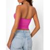 image:imageTrendy Queen Womens Strapless Bandeau Crop TopHotpink