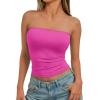 image:imageTrendy Queen Womens Strapless Bandeau Crop TopHotpink